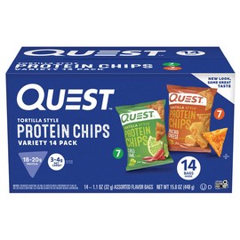 Quest Tortilla-Style 18-20g Protein Chips, Variety Pack, 14 ct.