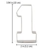 LILIAO Number One #1 Cookie Cutter, 3.93", Stainless Steel