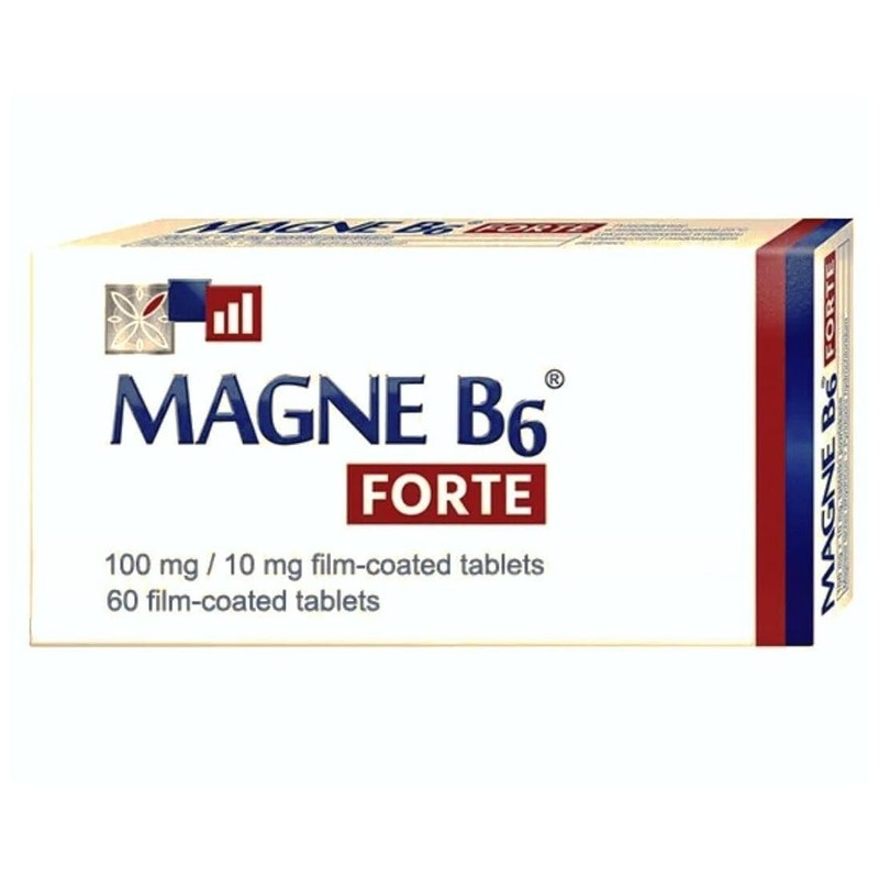 Generic Magne B6 Forte 60 Tablets, White