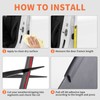 26 Feet Rubber Edge Trim Weather Stripping, BISOTHAI Self-Adhesive Rubber