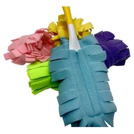 Xanitize Fleece Refills for Swiffer Hand Duster - Reusable, Dry Duster - 5-Pack Rainbow (Pastel)
