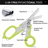 Trauma Shears Emergency Response Shears, Stainless Steel Foldable Scissors Pliers,