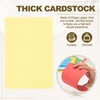 PATIKIL 50Pack Light Yellow 4x6 Envelopes with Cards, V Flap
