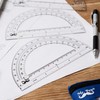 Mr. Pen- Plastic Protractor, 3 Pack, 6 Inch, Clear Protractors
