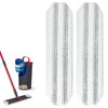 Vosante High‑Friction PP Fiber Flat Mop Pads — Velcro Snap‑On