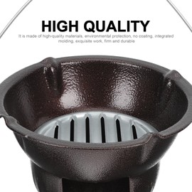 Cabilock 1 Set Charcoal Stove Camping Oven Portable Outdoor Burner Charcoal BBQ Grills Tabletop BBQ Grill Barbecue Burner Grill Pans for Barbecue Charcoal Stove Heating Stove Tea Stove Gas