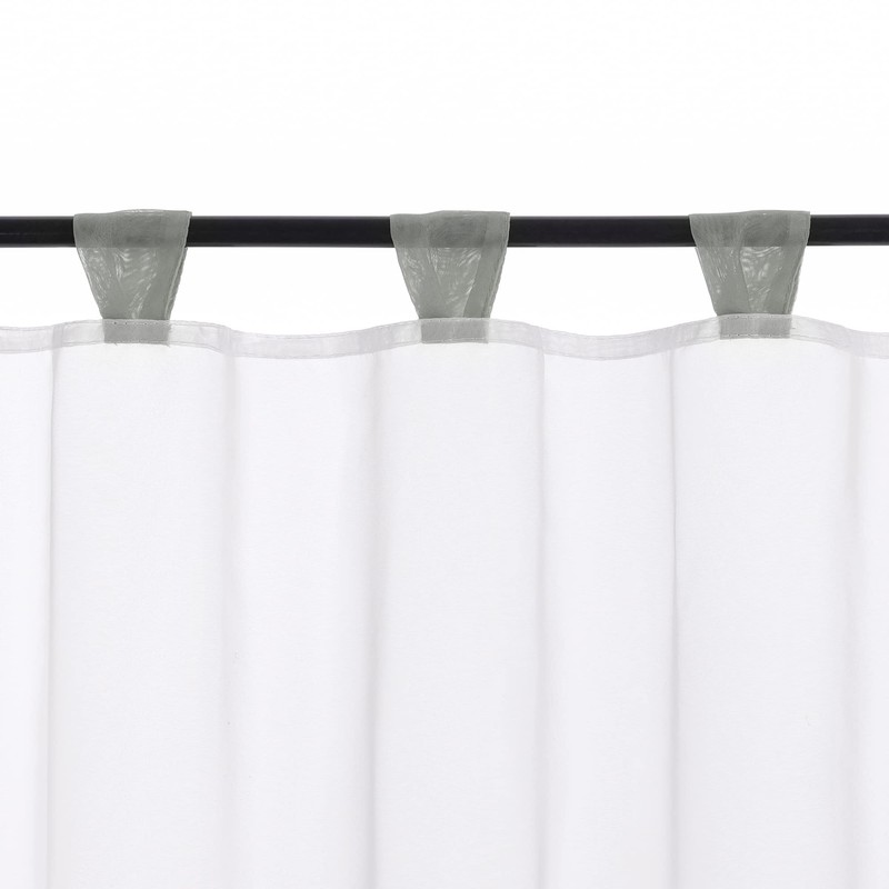 Yujiao Mao Voile Panel Curtains with Tabs, Pack of 1