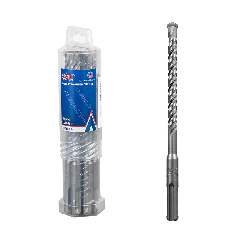 SALI 10PCS SDS Plus Rotary Hammer Drill Bit Concrete Drill
