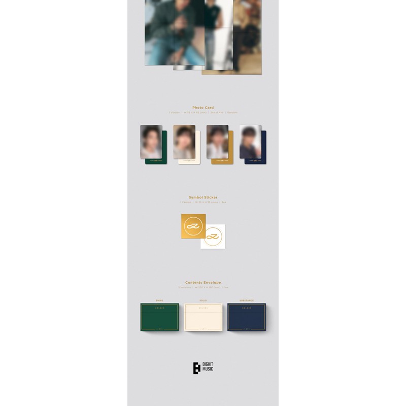 BTS Jungkook Golden 1st Solo Album Full 4 Version SET