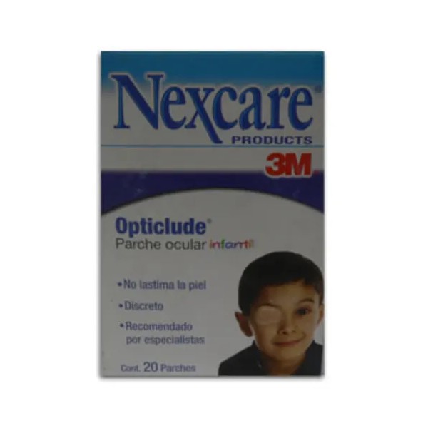 Nexcare Opticlude Infantil Parche Ocular Con 20 Piezas