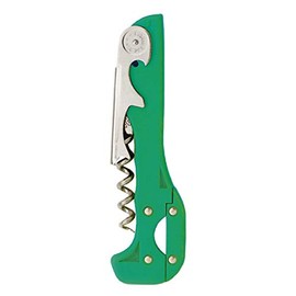 Boomerang Two-Step Corkscrew Wine Opener with Built-In Foil Cutter and Bottle Opener - Apple Green