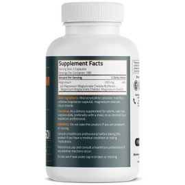 Bronson Bronson Magnesium Glycinate 200mg High Absorption Chelated Buffered Gentle On The Stomach Non-GMO, 360 Vegetarian Capsules