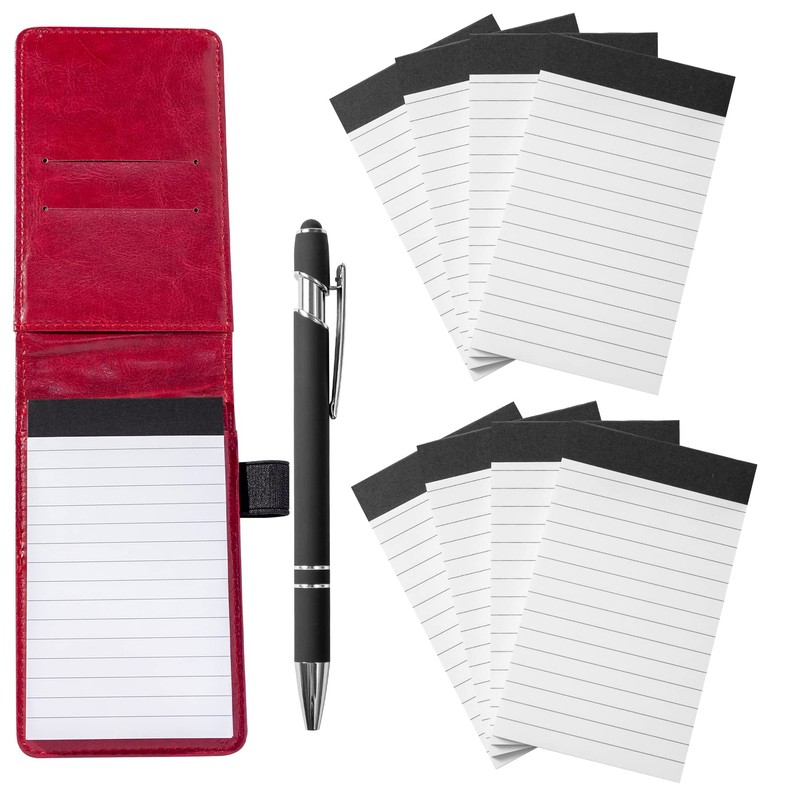 Camelmother 10 Pieces Small Notepad Holder Set Pocket Notebook 3