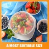 Crtiin 1000 Pcs Plastic Bowl Covers Plastic Elastic Bowl Covers
