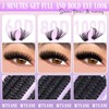 Fluffy Cluster Lashes 40D+60D+100D Individual Eyelash Clusters 240Pcs 12-18mm Individual
