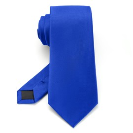 Junmaxroad Royal Blue Ties For Men Solid Color Formal Neckties 3.15" (8CM) Men's Ties