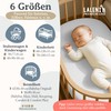 Laleni Premium fitted sheets for bassinets, rectangular, breathable, 100% cotton