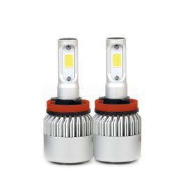 YAOFAO LED Headlight H11 12V/24V Compatible 8000lm 6500k 2pcs 72W/Set