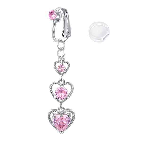 Briana Williams Fake Belly Button Piercing Clamp Ring Hoop Clips
