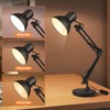 GPOASRI Metal Desk Lamp with Clamp, Clip Desk Lights for