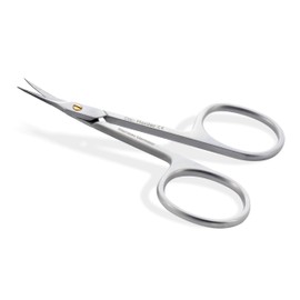 OTTO HERDER® Cuticle Scissors - Extra Sharp Cuticle Scissors for Cutting Protruding Cuticles 8.5 cm with Golden Screw - Cuticle Scissors Tower Tip Extra Fine with 1.5 cm Large Sharp Edge
