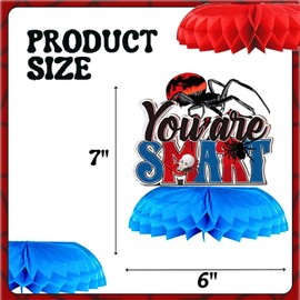 10PCS Spider Web Birthday Party Decorations Spider Table Centerpiece Decorations Spider Web Themed Party Decor Supplies Web-Theme Party Honeycomb Centerpieces for Boys Girls