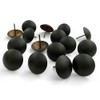 Let's Decorate 50PCS 1 inch Matte Black Upholstery Tacks, Decorative