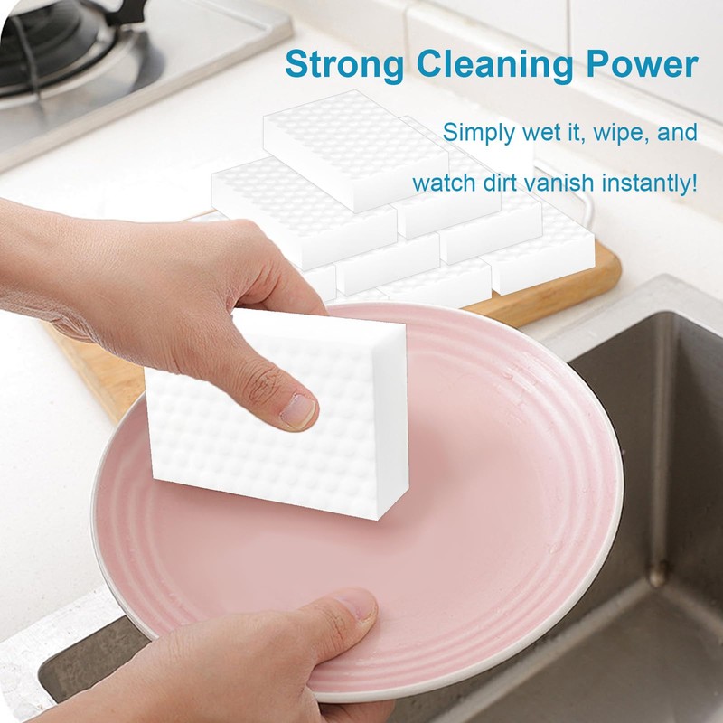 18 Pcs Magic Eraser Sponge for Cleaning, Reusable and Durable