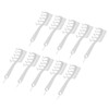 10pcs Z Shaped Wide Tooth Comb Stylish Portable Double Sided