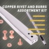 Swpeet Copper Rivet and Router Bits 38 Pieces 3 Sizes