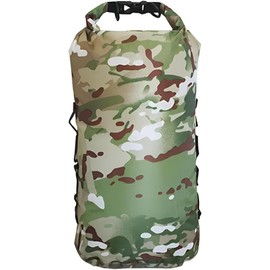 GOTENTIFY Glamping Dry Bag, Waterproof Bag, Camouflage/Multicolor, Ultra Light Dry Bag, Outdoor Bag for Backpacking, Kayaking, Camping, Swimming, Boating, Gear Dry 3L 5L 10L 12L 20L 35L, Camouflage,