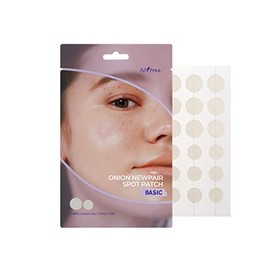 ISNTREE Parches para Imperfecciones Onion Newpair Spot Patch Basic - Coreanos de Hidrocoloide, Varios Tamaños, Cuidado Puntual, 24 Parches
