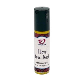 Love from Santa Barbara I Love Your... Neck Perfume Oil with Organic Golden Jojoba Oil, .34 oz. (10 ml) Roll On Bottle, Made in Santa Barbara California (I Love Your... Neck)