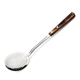 Tramontina 21156/190 TRAMONTINA Wood Skin Mer, 13.8 inches (35 cm), Perforated, Dark, Dishwasher Safe, Lightweight, Durable, Natural Wood, Made in Brazil