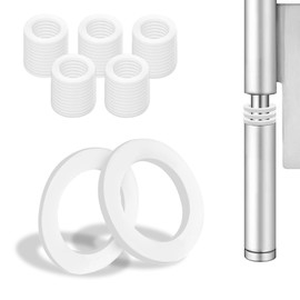 Fitting Rings Plastic Room Doors Pack of 52 Washers Door Hinge 10 mm x 15 mm Mounting Rings Without Abrasion Marks, 1 mm 26 Pieces & 2 mm 26 Pieces