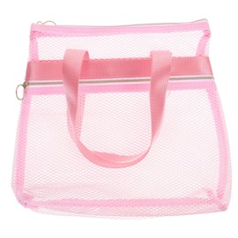 OATIPHO Portable Mesh Beach Bag Capacity Travel Toiletry Organizer for Outdoor Use Lightweight and Breathable Design for Swimmers College Gym and Camping