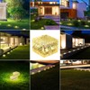 HOFLYW 6 Pack Solar Brick Lights Landscape Path Light Garden