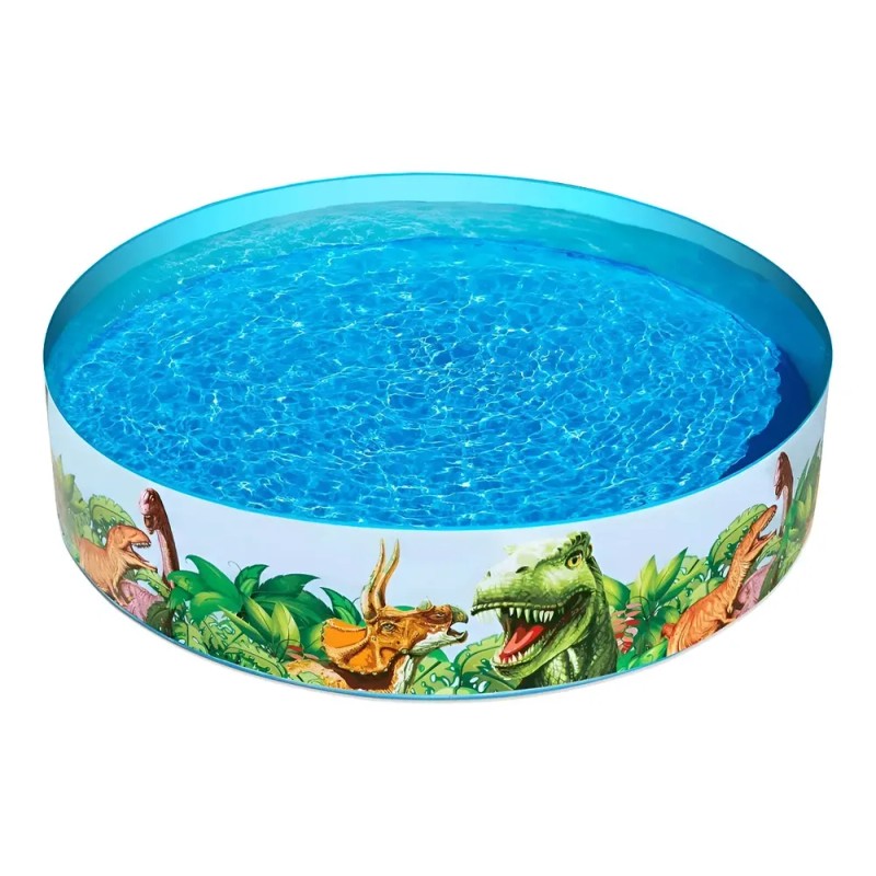 Alberca Circular Infantil De Dinosaurios Grande De 244 Cm