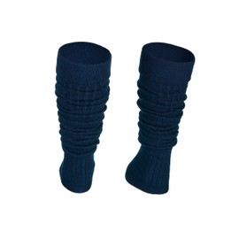 Ateena Women's Cotton Leg Warmers, Warm and Comfortable Leg Warmers, Soft Sports Gift, Leg Warmers for Everyday Use, Dance, Sports, Gym, Mountain Tours, Navy_A