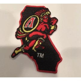 Unbranded SDSU SAN DIEGO STATE AZTECS VINTAGE EMBROIDERED IRON ON PATCH 3.25" X 2.5"