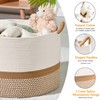 KAKAMAY Large Blanket Basket (20"x13"),Woven Baskets for storage Baby Laundry