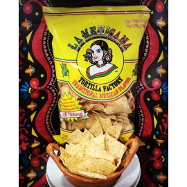 La Mexicana GLUTEN FREE Tortilla Chips BOX of 8 Bags of 12oz  / Totopos  Caja de 8 bolsas