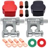DLronwey Battery Terminal Connectors,Military Spec Positive Negative Heavy Duty Battery