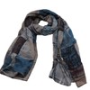 Eternal Leaf FT25214 Vintage Stole Large Retro Print Thin Gauze