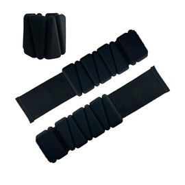 Wrist Weighted for Fitness, Portable Ankle Weights, Perfect for Yoga, Running and Tennis, Adjustable Silicone Weighted Bracelets for Workouts, Set of 2 (1LB Each)