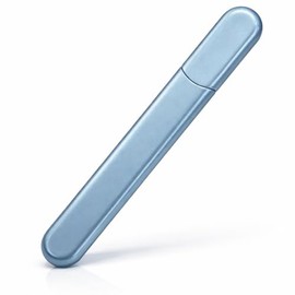 Premium Crystal Glass Nail File with Blue Case – Diamond Nano Nail Buffer for Natural & Acrylic Nails, Salon-Quality Gift for Women and Men