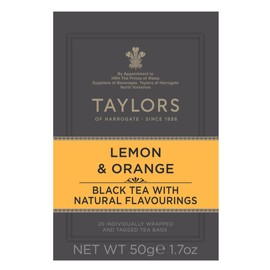Taylors of Harrogate Lemon & Orange Black Tea, 20 Count (Pack of 6)