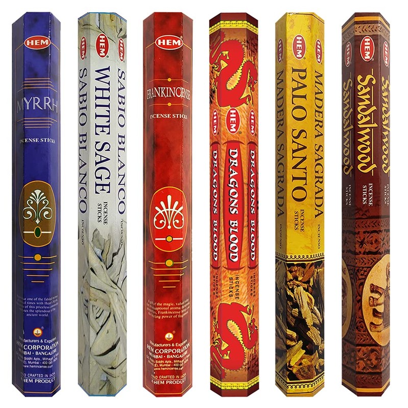 Hem Incense Sticks Variety Pack #31 and Incense Stick Holder