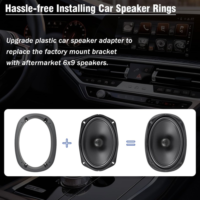 Jayubien 6x9 Speaker Spacer,Beveled Rear Dash Speakers Adapter