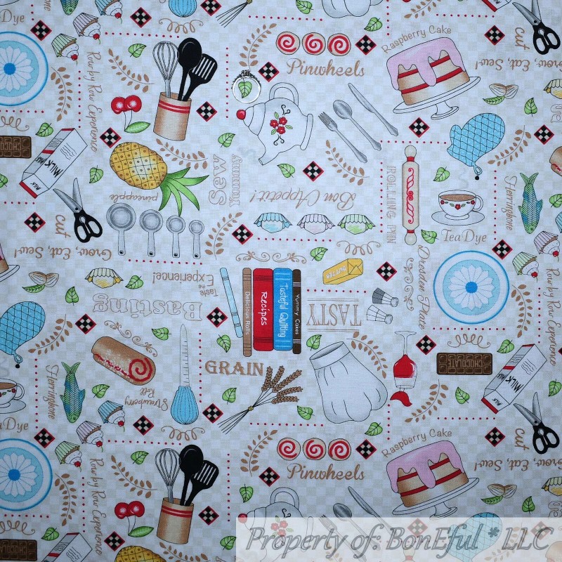 Michael Miller Fabrics BonEful FABRIC FQ Cotton Quilt Rainbow Mosaic